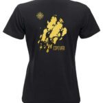 Espevær t-skjorte hjerte og kart dame