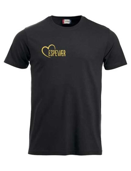 Espevær t-skjorte hjerte og kart