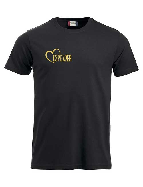 Espevær t-skjorte hjerte og kart