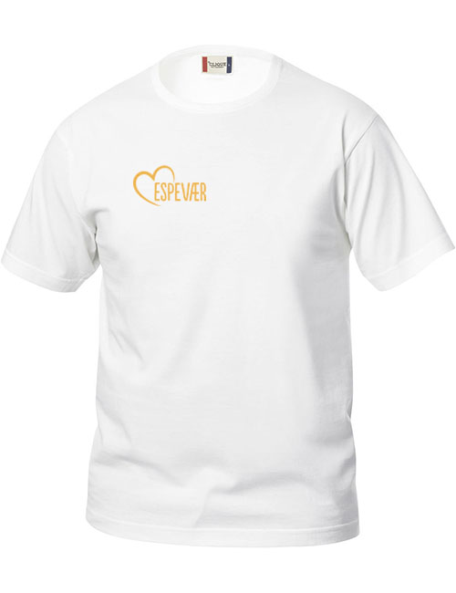 Espevær t-skjorte hjerte og kart junior