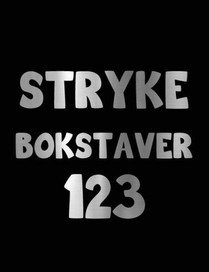 Strykebokstaver fun sølv