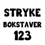 Strykebokstaver fun sort