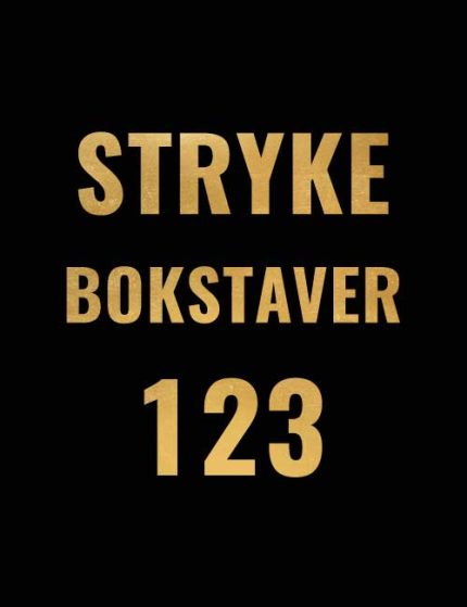 Strykebokstaver trix gull