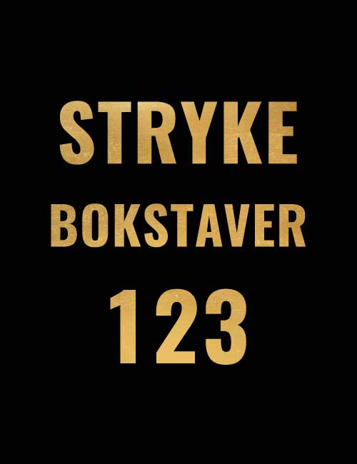 Strykebokstaver trix gull