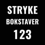 Strykebokstaver trix hvit