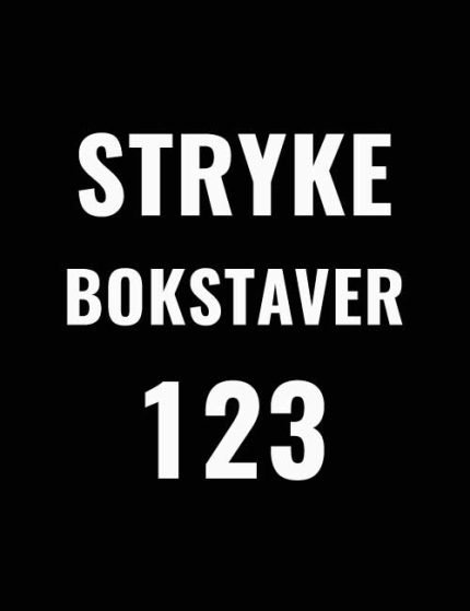Strykebokstaver trix hvit