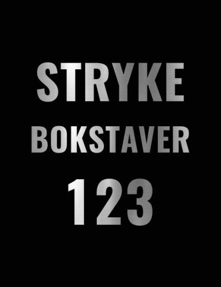 Strykebokstaver trix sølv