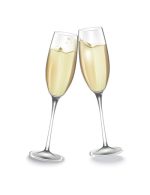 Strykemerke Champagneglass