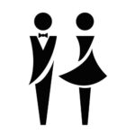 Klistermerke toalett elegant