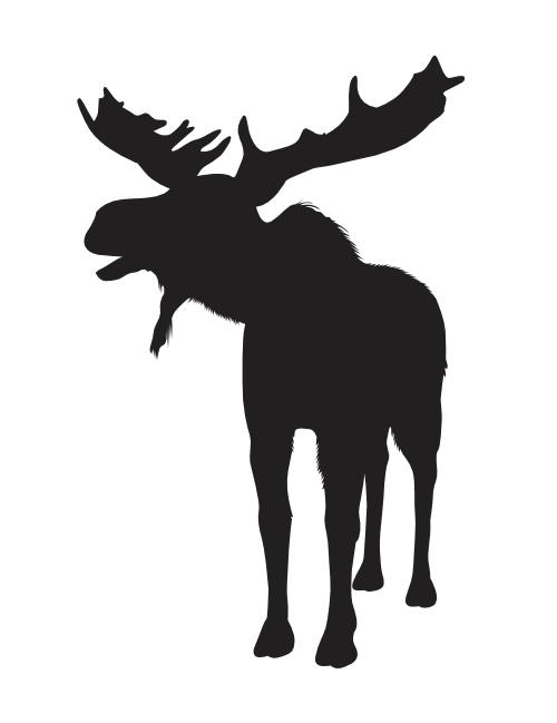 Strykemerke elg sort