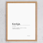 Skilt Korkje fakeNynorsk