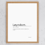 Skilt Loeyndom fakeNynorsk