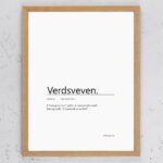 Skilt Verdsveven fakeNynorsk