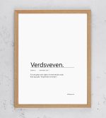 Skilt Verdsveven fakeNynorsk