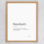 Skilt Naudsynt fakeNynorsk