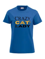 Crazy cat lady blå