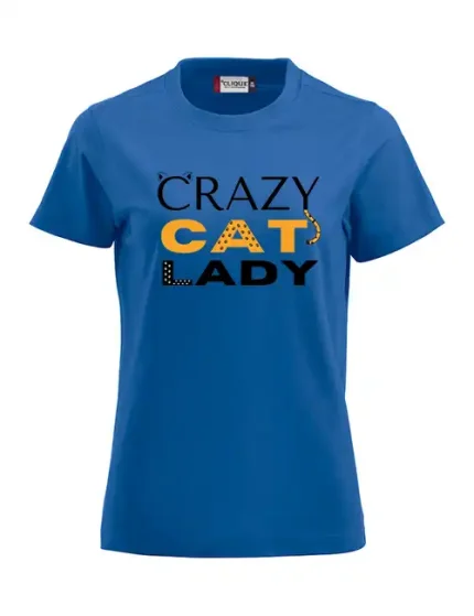 Crazy cat lady blå