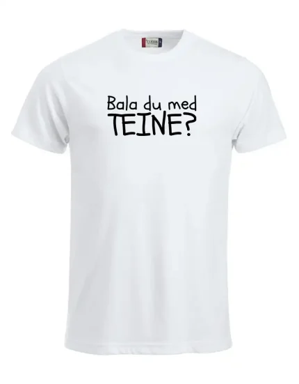 Bala du med teine hvit