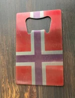 Stor flaskeåpner kort flagg