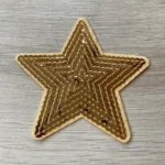 Paljett stjerne gull