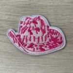 Cowboy hatt rosa patch
