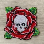 Rose hodeskalle patch