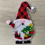 Julenisse patch rød