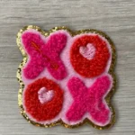 XO OX chenille patch