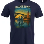 Haugesud t-skjorte i solnedgang