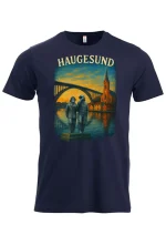 Haugesud t-skjorte i solnedgang