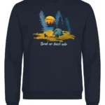 Livet er best ute genser mnarine blå