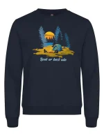 Livet er best ute genser mnarine blå