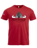 T-skjorte Nordver viking rød flagg