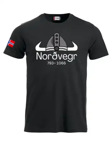 T-skjorte Norge viking flagg