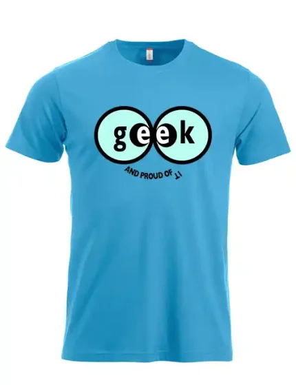 t-skjorte Geek turkis