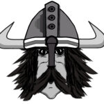 Strykemerke Viking Svart.Hvit