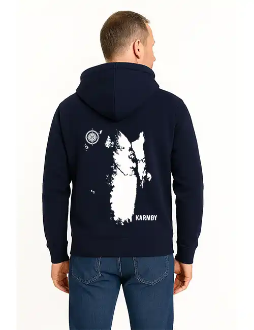 Karmøy kart Rygg marineblå