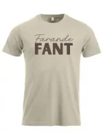 T skjorte farande fant khaki tekst