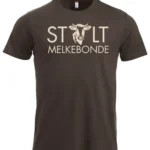 t skjorte stolt melkebonde Mocca