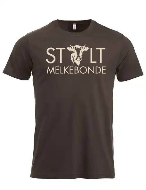 t skjorte stolt melkebonde Mocca
