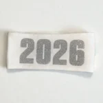 Bandana 2026 glitter sølv