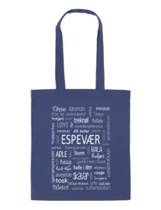 Handlenett Espevær dialekt marineblå