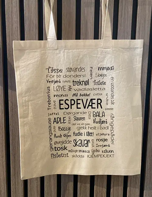 Handlenett Espevær dialekt natur