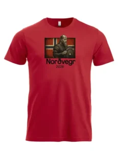 t skjorte -Nordvegr 2026 rød