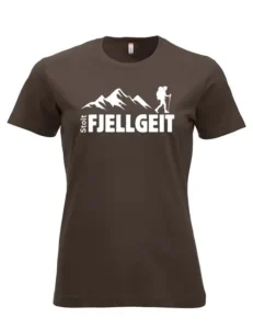 t skjorte Stolt fjellgeit Mocca