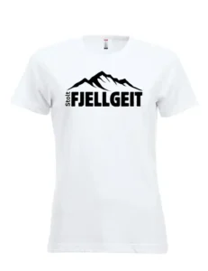 t skjorte Stolt fjellgeit hvit