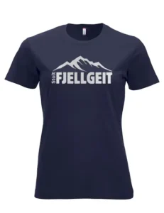 t skjorte Stolt fjellgeit marine blå